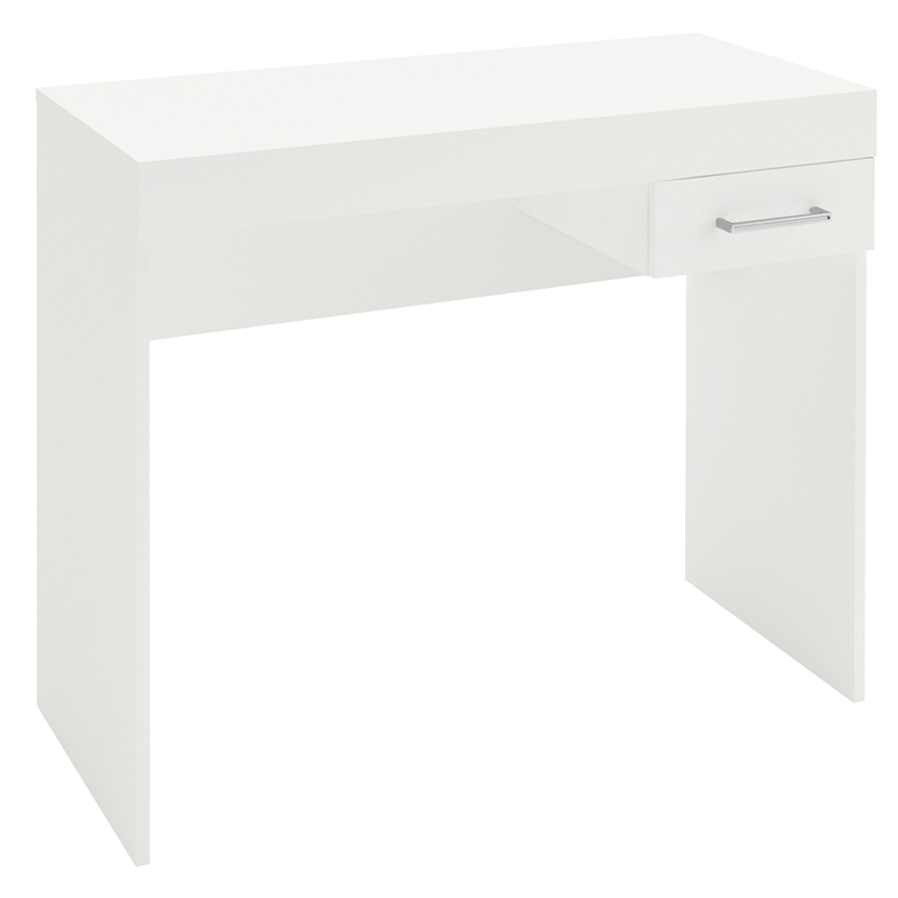 Mesa Escrivaninha 1 Gaveta 91X73 cm Branco ARLY Mesa Escrivaninha 1 Gaveta 91X73 cm Branco ARLY