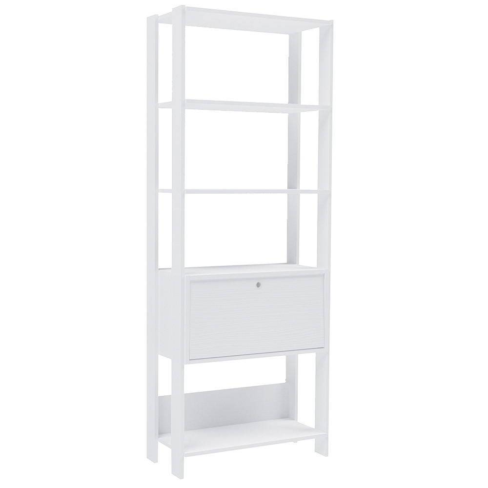 Estante Livreiro 1 Porta 166X63 cm Branco ARLY Estante Livreiro 1 Porta 166X63 cm Branco ARLY