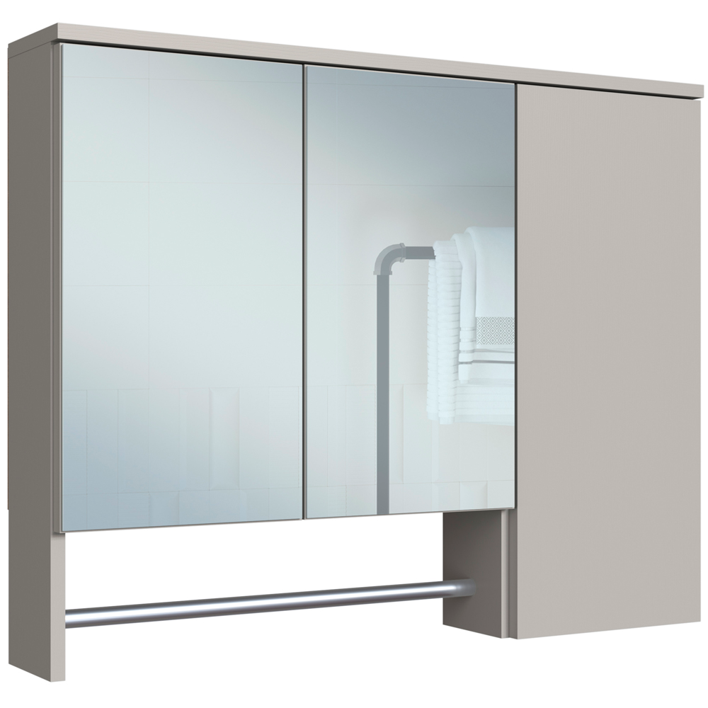 Espelheira Com 3 Portas e Toalheiro 80 cm ES9000 Mell Arenas FAEM Espelheira Com 3 Portas e Toalheiro 80 cm ES9000 Mell Arenas FAEM