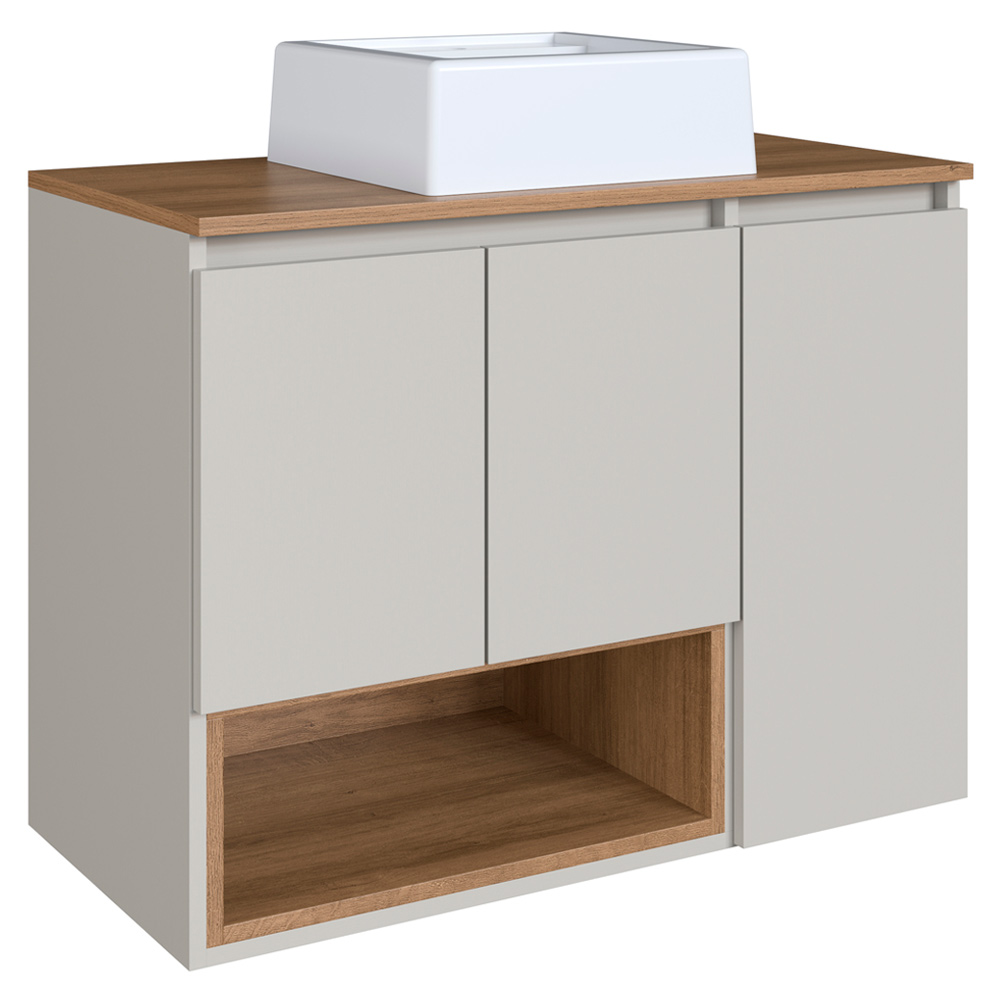 Conjunto Gabinete Suspenso 80 cm Com Cuba BL9220 Mell Arenas FAEM Conjunto Gabinete Suspenso 80 cm Com Cuba BL9220 Mell Arenas FAEM