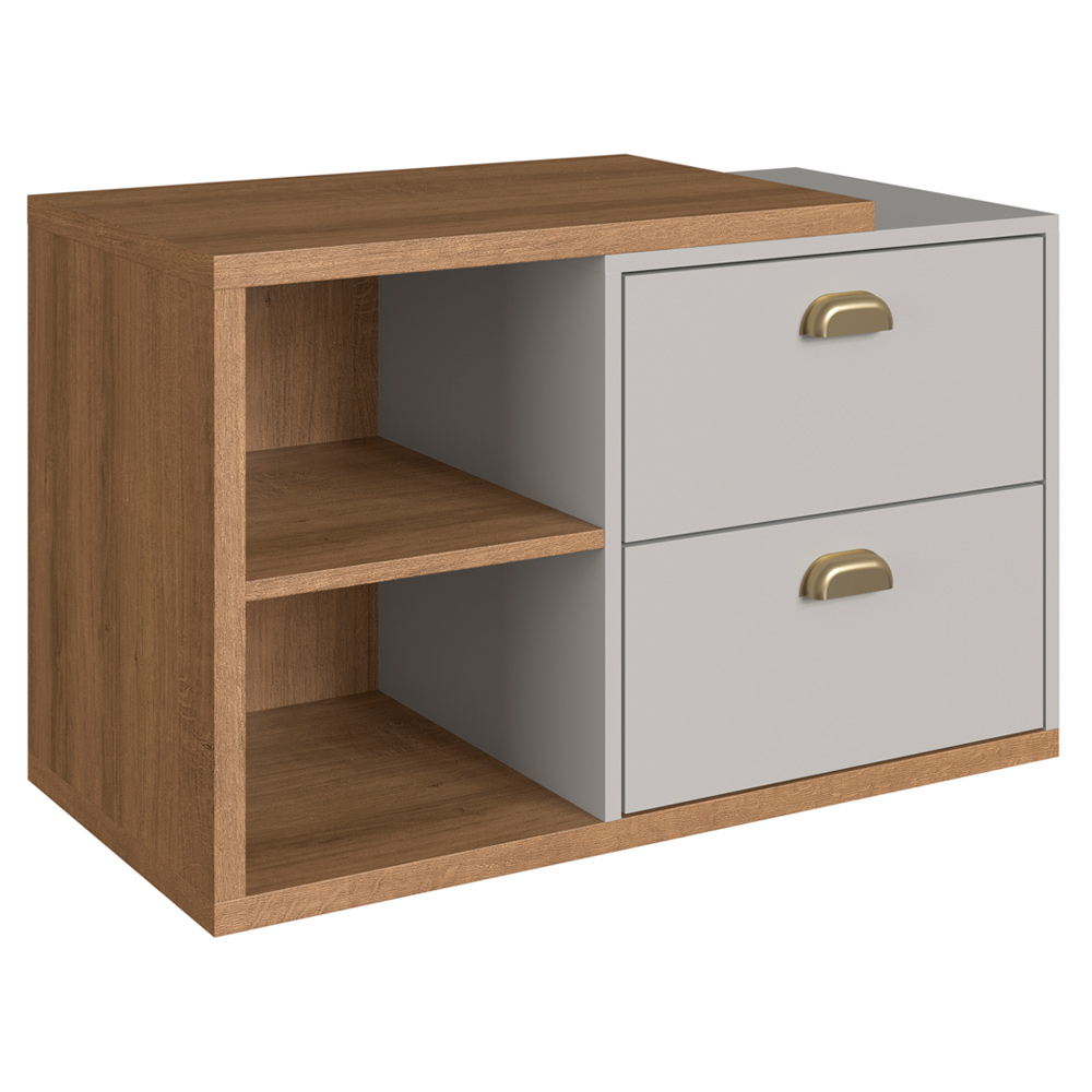 Gabinete Suspenso 80 cm Com Tampo e 2 Gavetas BL8240 Mell Arenas FAEM Gabinete Suspenso 80 cm Com Tampo e 2 Gavetas BL8240 Mell Arenas FAEM