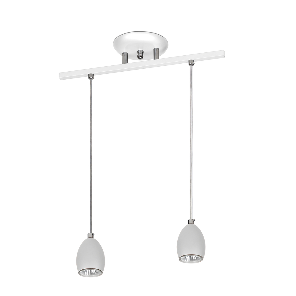 Lustre Pendente Design Zo 06 2 Lâmpadas Gu10 Branca Lustre Pendente Design Zo 06 2 Lâmpadas Gu10 Branca
