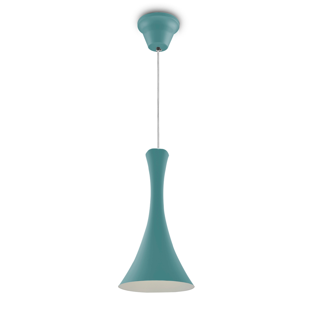 Lustre Pendente 258 1 Lâmpada Soquete E27 C/ Azul Lustre Pendente 258 1 Lâmpada Soquete E27 C/ Azul
