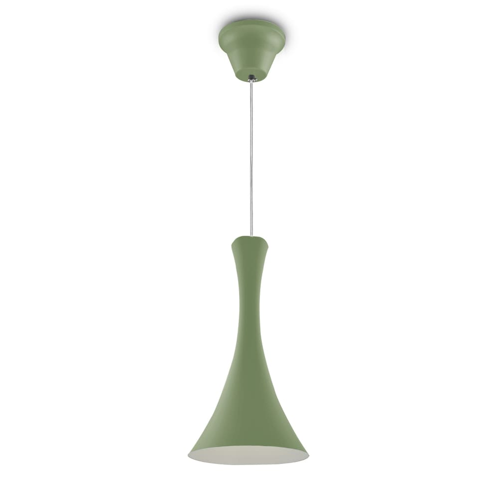 Lustre Pendente 458 1 Lâmpada Soquete E27 Verde