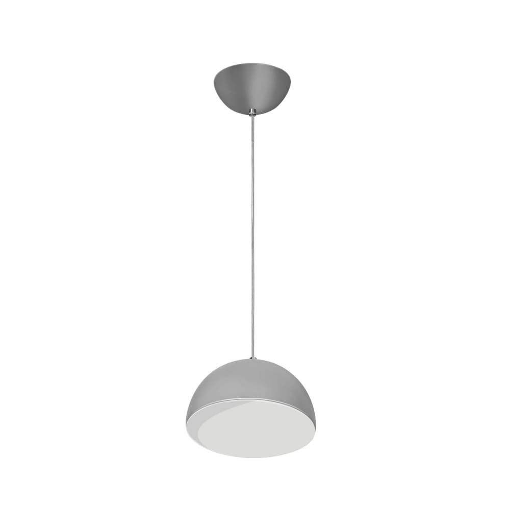 Lustre Pendente Design 7631 1 Lâmpada E27 Prata Lustre Pendente Design 7631 1 Lâmpada E27 Prata