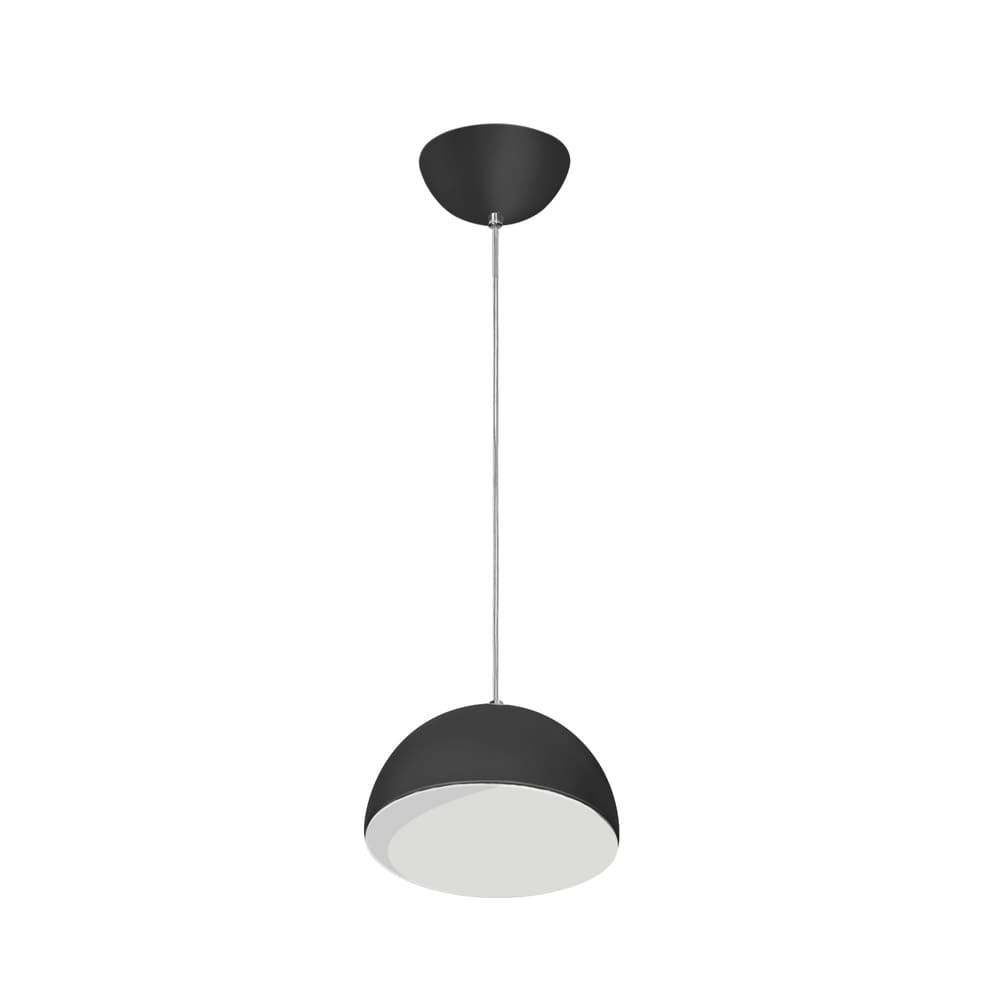 Lustre Pendente Design 7741 1 Lâmpada E27 Preta Lustre Pendente Design 7741 1 Lâmpada E27 Preta