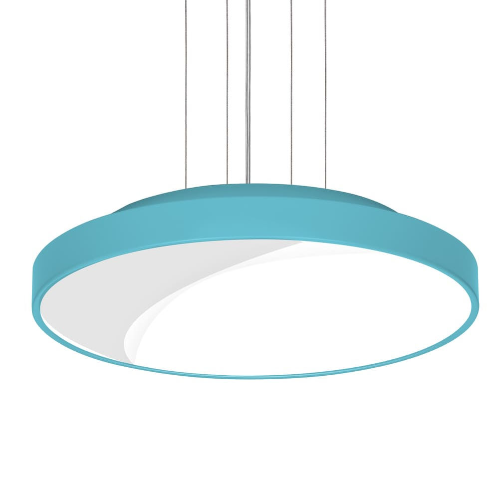 Lustre Pendente Redondo 7652 3 Lâmpadas E27 Azul Lustre Pendente Redondo 7652 3 Lâmpadas E27 Azul