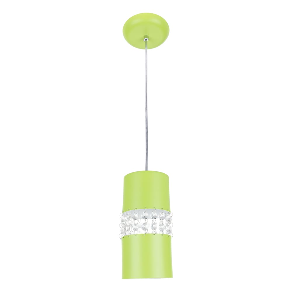 Lustre Pendente 9861 1 Lâmpada Soquete E27 Verde Lustre Pendente 9861 1 Lâmpada Soquete E27 Verde
