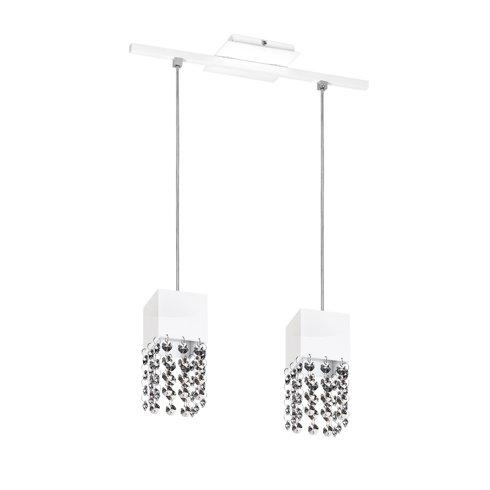 Lustre Pendente 3292 2 Lâmpadas Soquete E27 Branca Lustre Pendente 3292 2 Lâmpadas Soquete E27 Branca