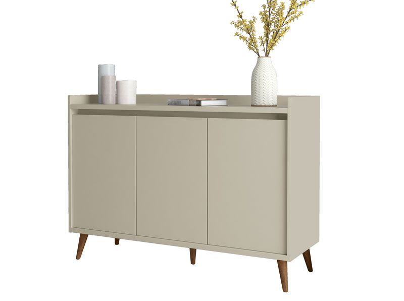 Buffet Aparador Retrô Delux 3 Portas Off White - MoveisAqui Buffet Aparador Retrô Delux 3 Portas Off White - MoveisAqui