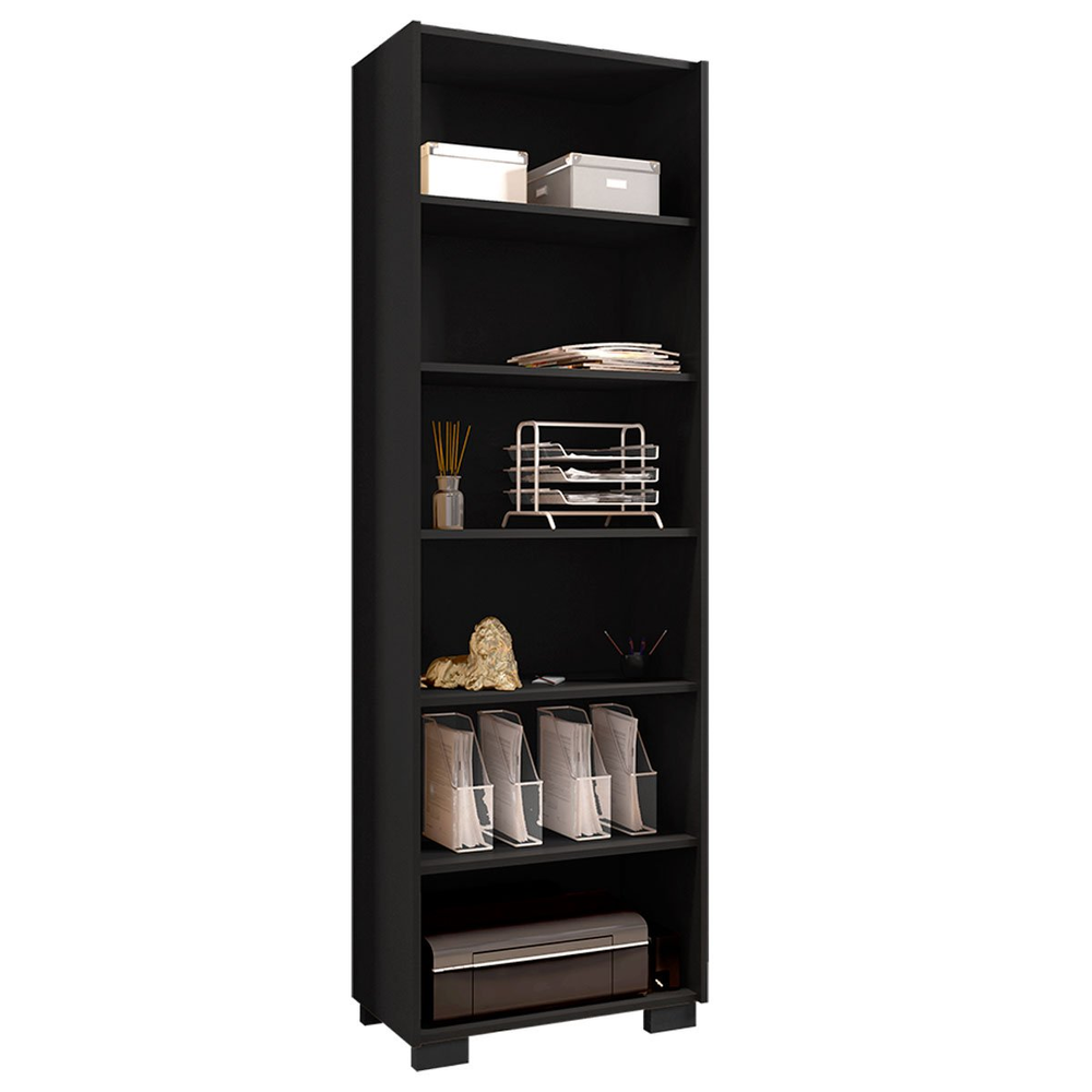 Livreiro 5 Prateleiras Office Preto Livreiro 5 Prateleiras Office Preto