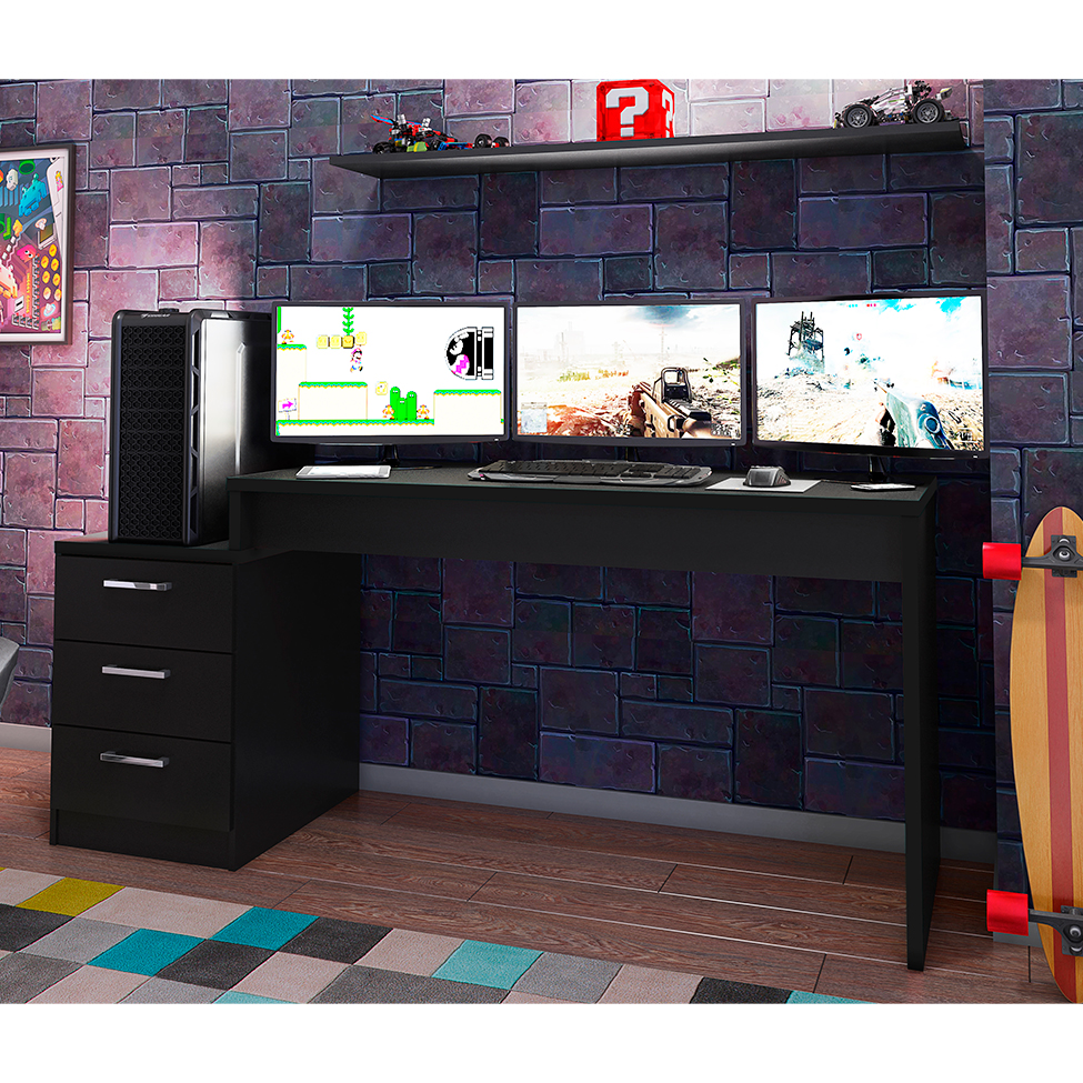 Mesa Gamer DRX Turbo 3 GV Preta Mesa Gamer DRX Turbo 3 GV Preta