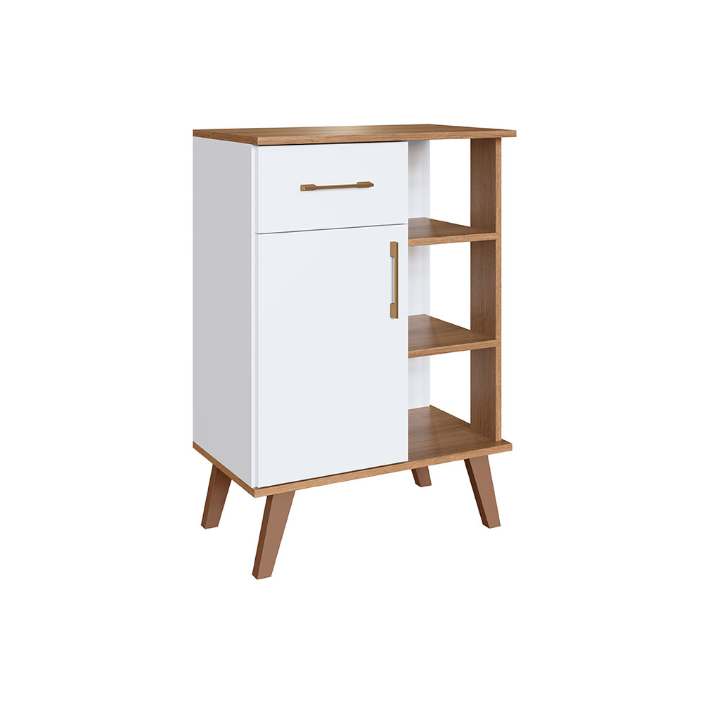 Armário para Café 1 Porta Branco e Mel Armário para Café 1 Porta Branco e Mel