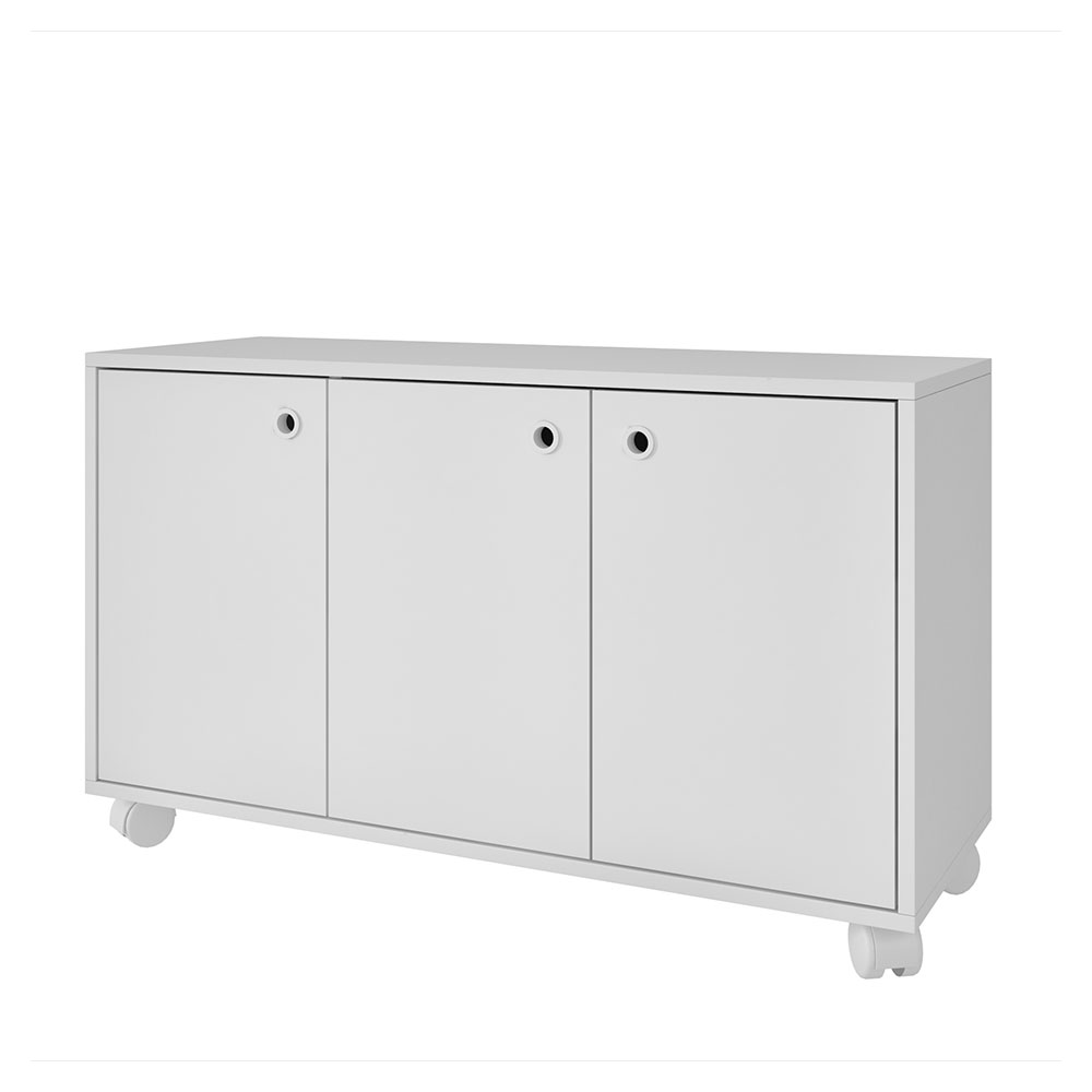 Armário de Escritório Santena 3 PT Branco Armário de Escritório Santena 3 PT Branco