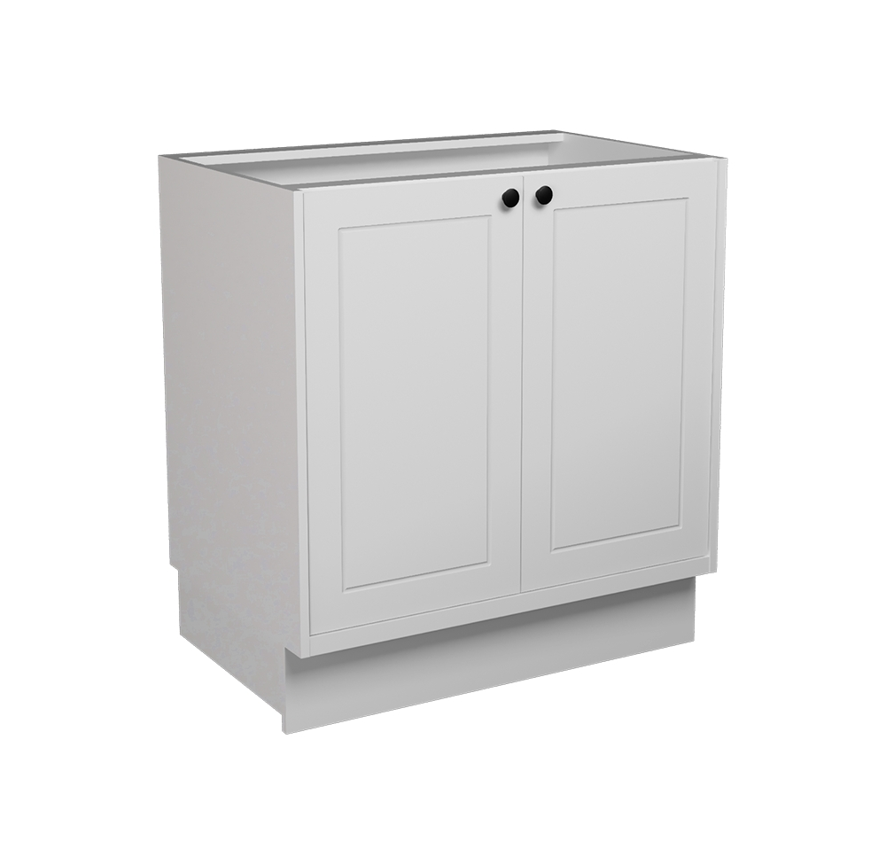 Balcão de Cozinha sem Tampo Évora 2 Portas Branco Ártico 80 cm Balcão de Cozinha sem Tampo Évora 2 Portas Branco Ártico 80 cm