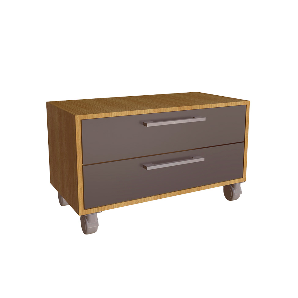 Gabinete de Banheiro Alice 2 GV Mel e Grafite Gabinete de Banheiro Alice 2 GV Mel e Grafite