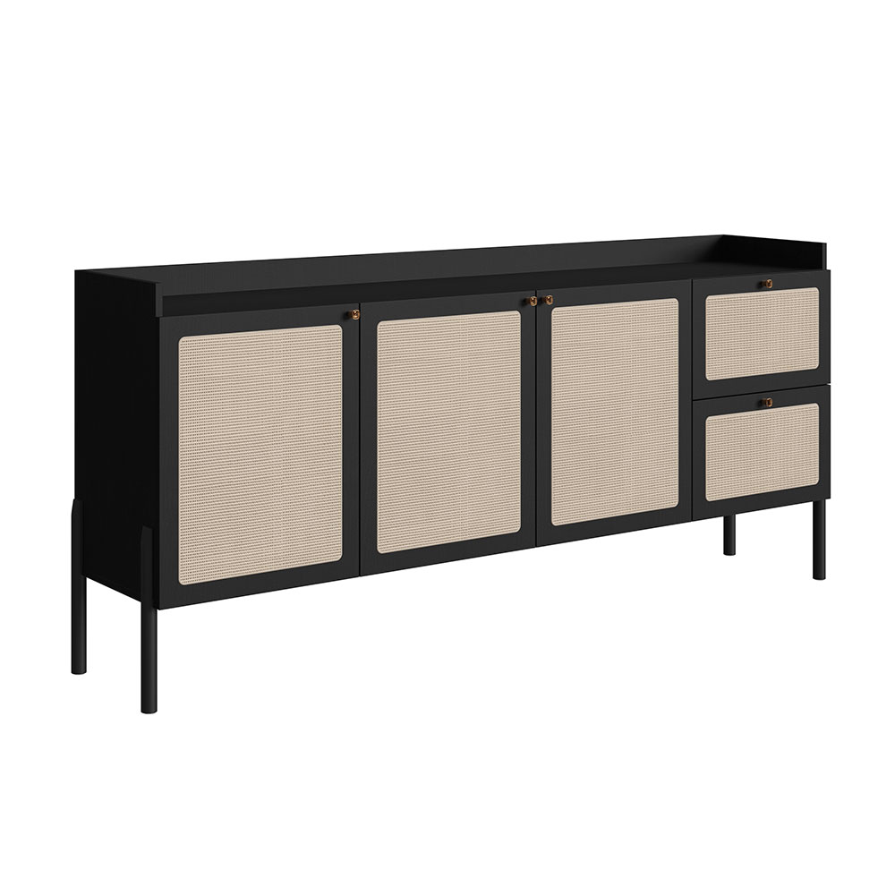 Buffet Oslo 3 PT 2 GV Nero e Preto Buffet Oslo 3 PT 2 GV Nero e Preto