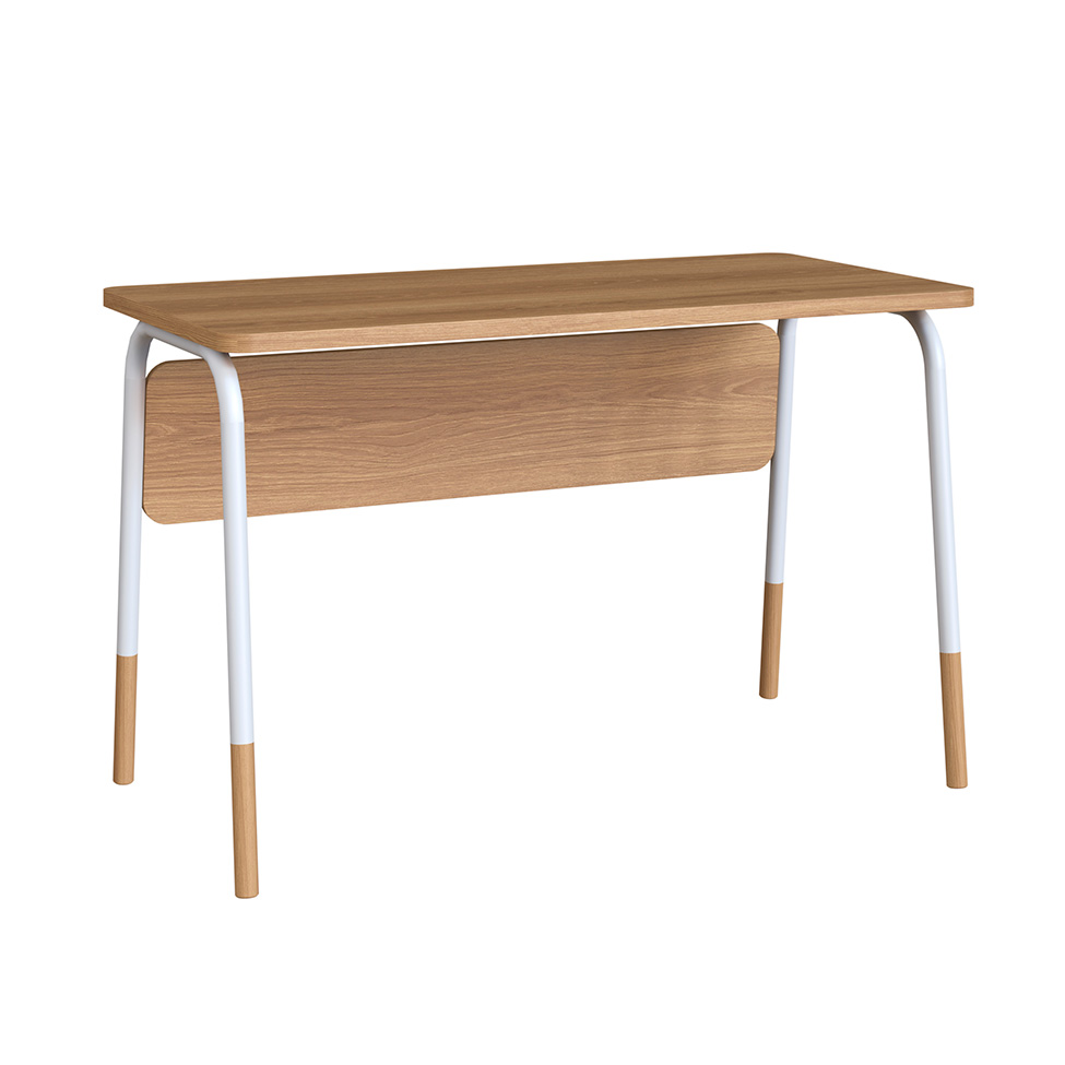 Escrivaninha Flexus Hanover e Branca 120 cm Escrivaninha Flexus Hanover e Branca 120 cm