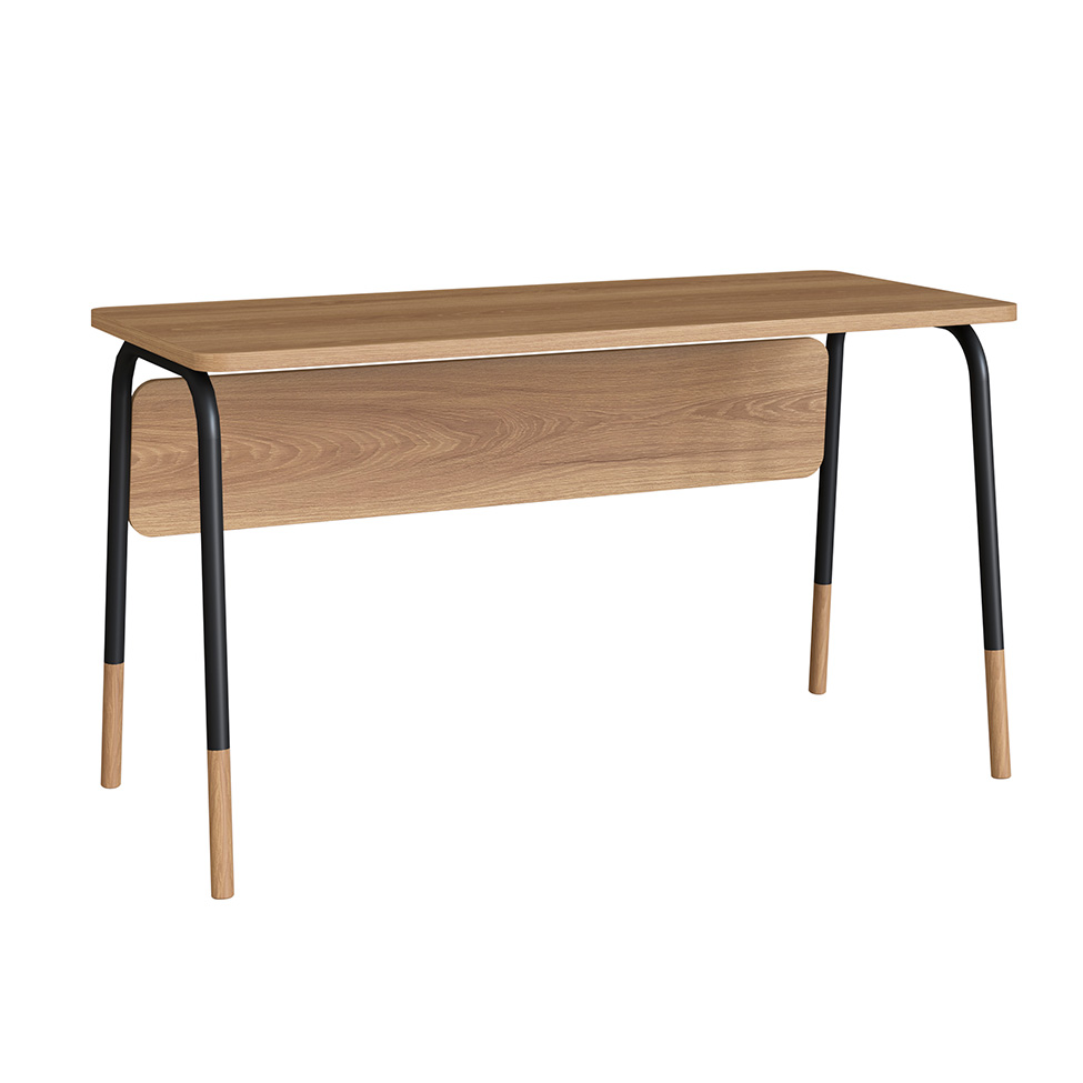 Escrivaninha Flexus Hanover e Preta 136 cm Escrivaninha Flexus Hanover e Preta 136 cm