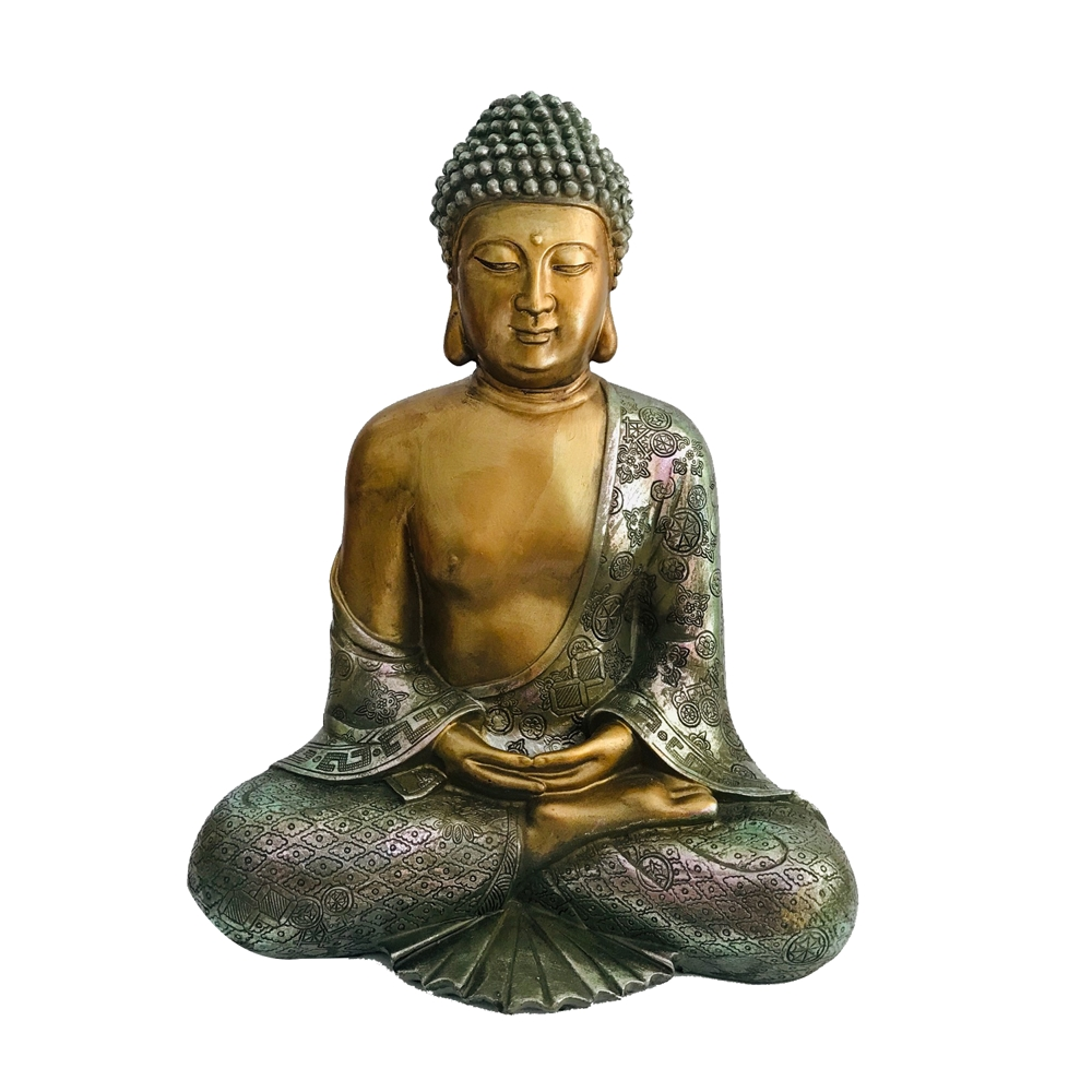 Buda em Resina Furta Cor 30cm Buda em Resina Furta Cor 30cm