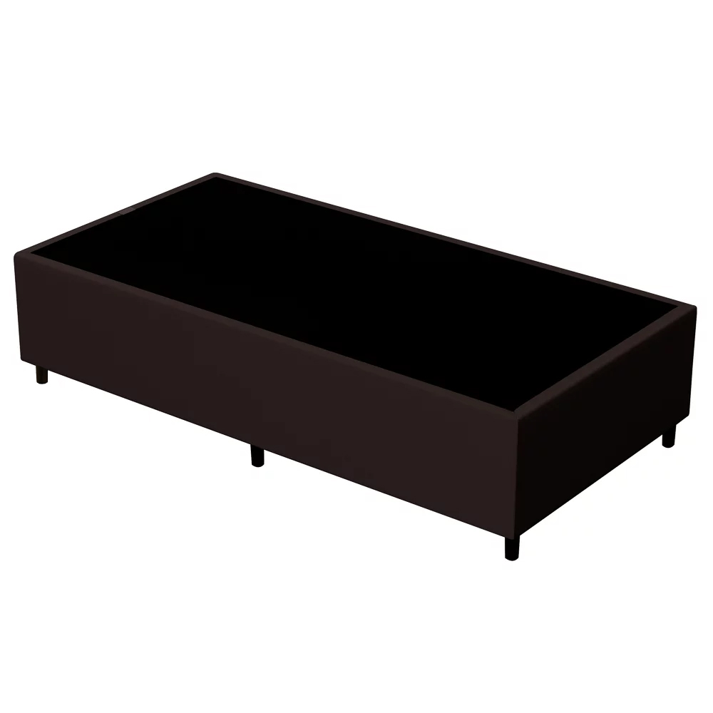 Base para Cama Box Solteiro 88x188cm Hit Z04 Sintético Marrom - Mpozenato Base para Cama Box Solteiro 88x188cm Hit Z04 Sintético Marrom - Mpozenato