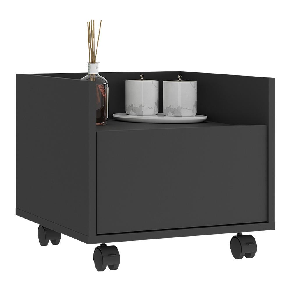 Gabinete Armário Banheiro 40cm com Rodízios Multimóveis V5035 Preto Gabinete Armário Banheiro 40cm com Rodízios Multimóveis V5035 Preto