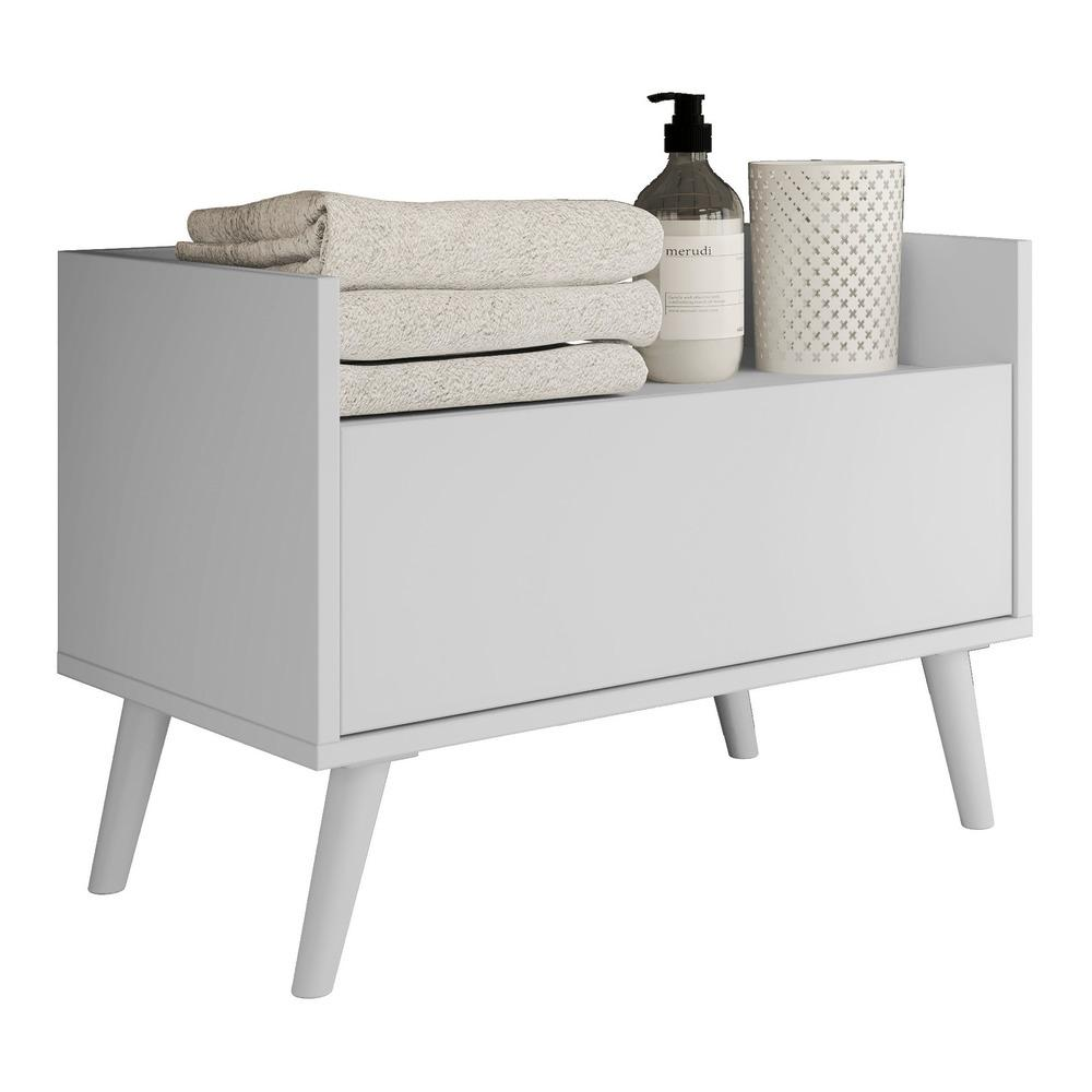Gabinete de Banheiro Retrô Multimóveis 60 cm FG3624 Branco Gabinete de Banheiro Retrô Multimóveis 60 cm FG3624 Branco