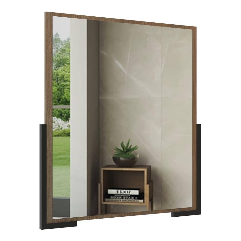 Espelheira para banheiro 70cm Multimóveis CR10110 Noce Espelheira para banheiro 70cm Multimóveis CR10110 Noce