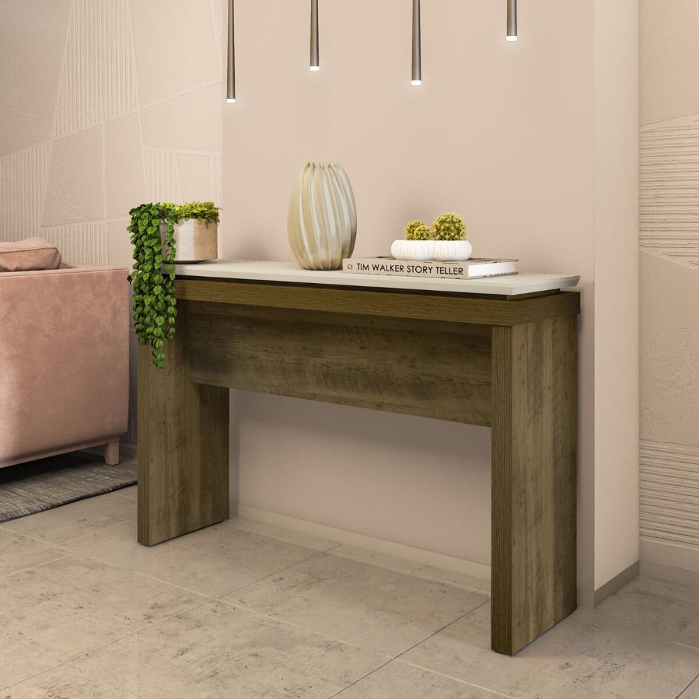 Aparador Buffet 120cm Multimóveis CR50124 Pinho/Off White Aparador Buffet 120cm Multimóveis CR50124 Pinho/Off White