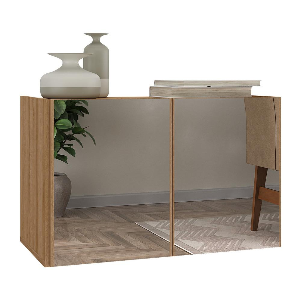 Aparador Buffet Suspenso com Espelhos 2 Portas Multimóveis MP8003 Rustic Aparador Buffet Suspenso com Espelhos 2 Portas Multimóveis MP8003 Rustic