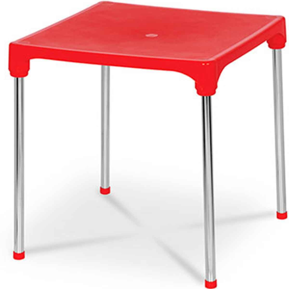 Mesa Desmontável Quadrada para Cozinha Coraline Vermelho Mesa Desmontável Quadrada para Cozinha Coraline Vermelho
