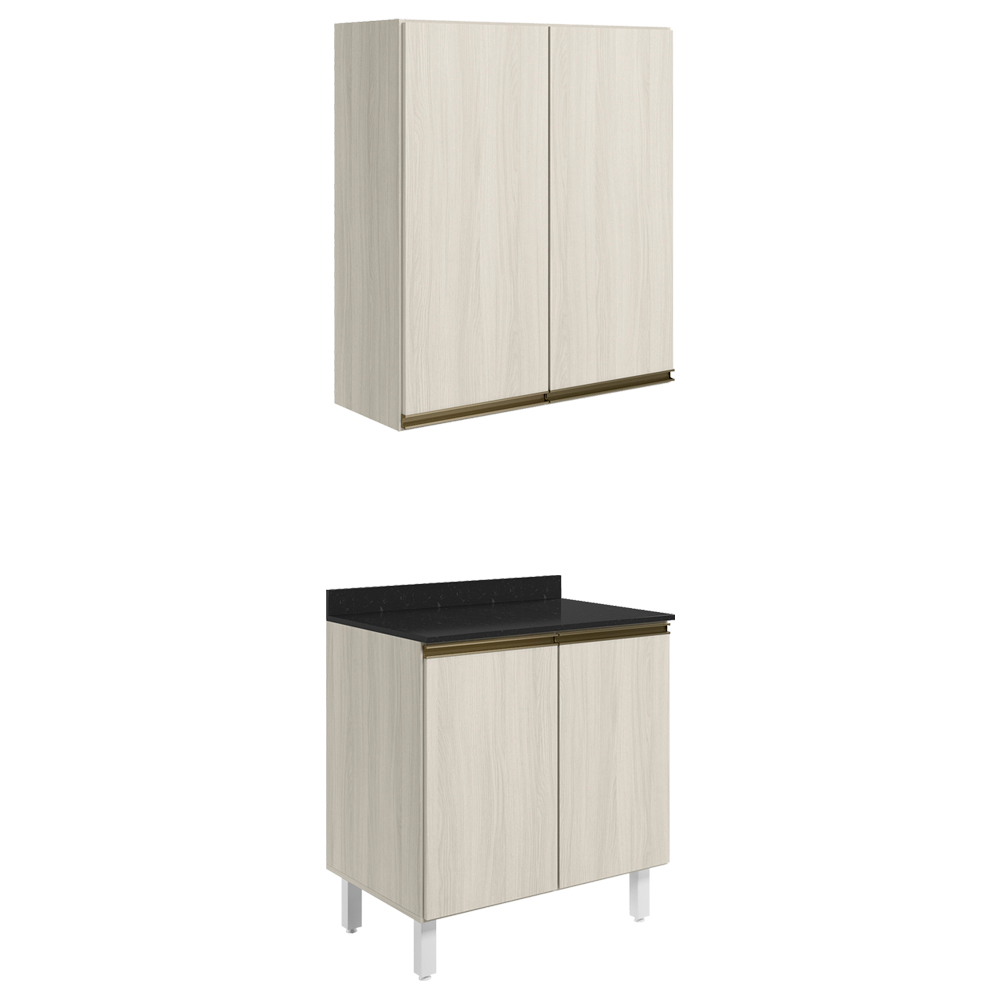 Armario Aereo Balcao 2 Portas 80cm MDF Kali Bianco Toq Bianco Toq Nicioli Armario Aereo Balcao 2 Portas 80cm MDF Kali Bianco Toq Bianco Toq Nicioli