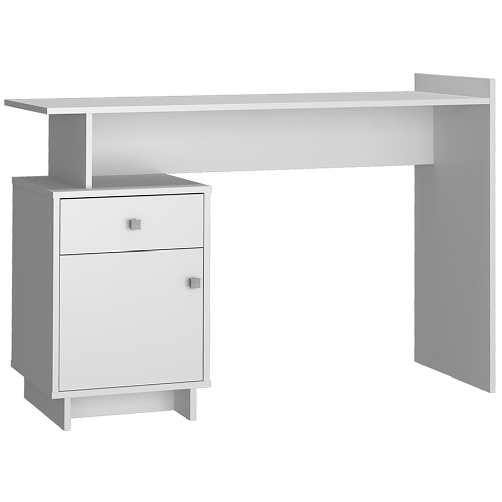 Escrivaninha Mesa Escritorio 1 Porta e 1 Gaveta B33 Branco NOVAM Escrivaninha Mesa Escritorio 1 Porta e 1 Gaveta B33 Branco NOVAM