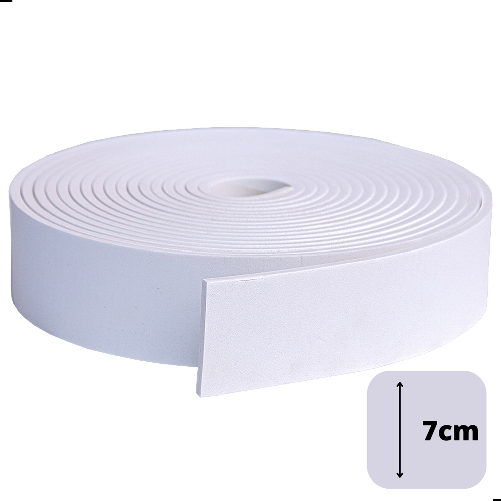 Rodapé Autocolante Flexível - Boiserie Roda Meio Moldura Eva - 7cm 10 Metros Rodapé Autocolante Flexível - Boiserie Roda Meio Moldura Eva - 7cm 10 Metros