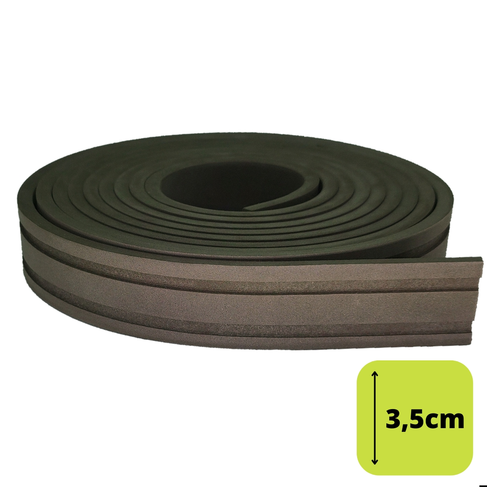 Rodapé Autocolante Flexível - Boiserie Roda Meio Moldura Eva - 3,5cm 5 Metros Rodapé Autocolante Flexível - Boiserie Roda Meio Moldura Eva - 3,5cm 5 Metros