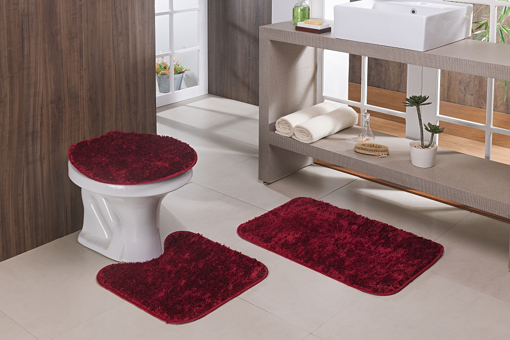 Kit Banheiro Classic Rubi 3 Peças - Oásis Kit Banheiro Classic Rubi 3 Peças - Oásis