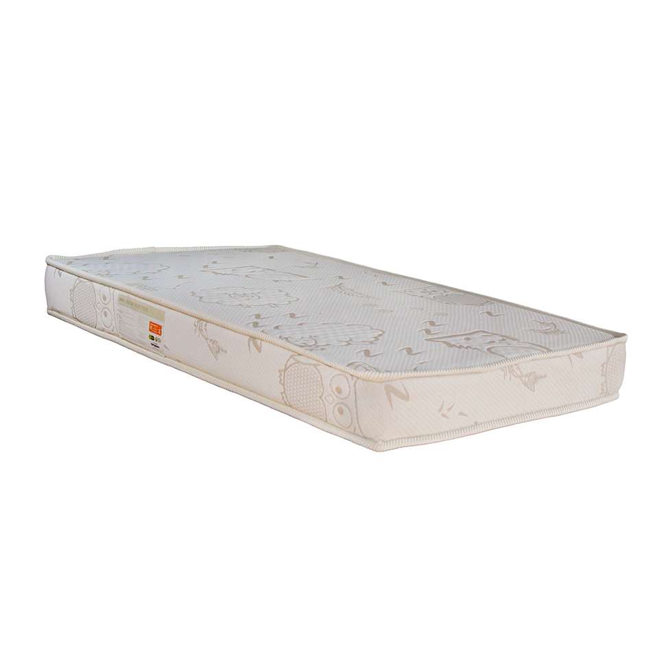 Colchão Infantil de Espuma D18 Baby (12x60x130) Branco Colchão Infantil de Espuma D18 Baby (12x60x130) Branco