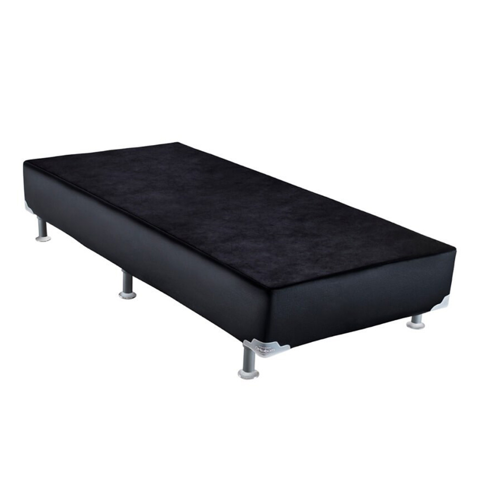 Base para Cama Box Solteiro Cori II Preta Base para Cama Box Solteiro Cori II Preta