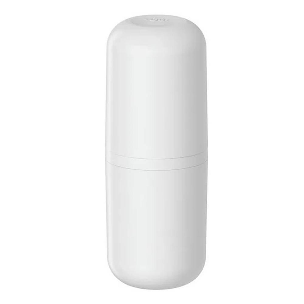 Porta Escova de Dentes com Tampa Branco Fosco Bold para Banh Porta Escova de Dentes com Tampa Branco Fosco Bold para Banh