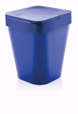Lixeira Azul Com Tampa Capacidade 10 L De Polipropileno Lixeira Azul Com Tampa Capacidade 10 L De Polipropileno