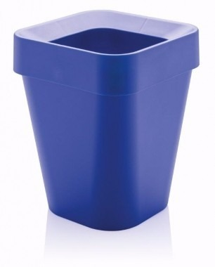 Cesto De Lixo Azul Com Aro Capacidade 10 L Polipropileno Cesto De Lixo Azul Com Aro Capacidade 10 L Polipropileno