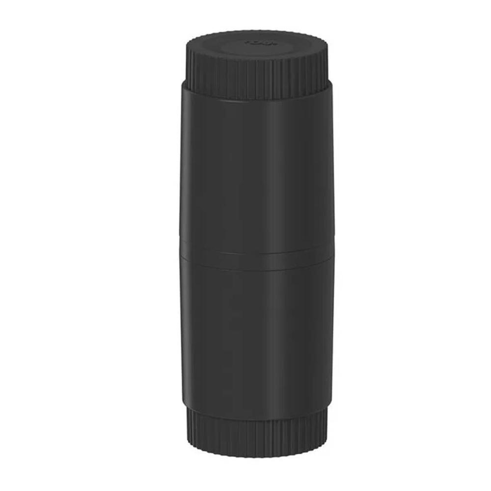 Porta Escova de Dentes com Tampa Dórica Preto Fosco para Banheiro Lavabo Pia Ou Porta Escova de Dentes com Tampa Dórica Preto Fosco para Banheiro Lavabo Pia Ou