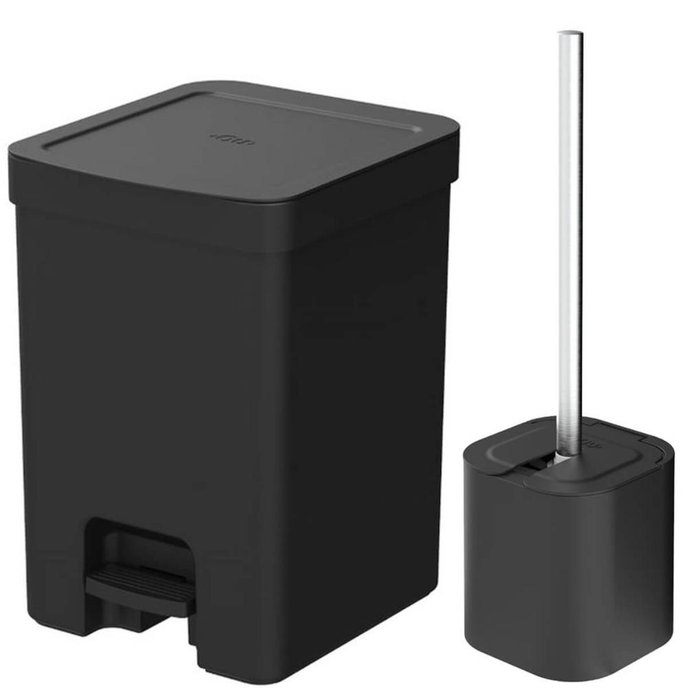 Conjunto para Banheiro Lixeira de Pedal 12L Trium e Escova S Conjunto para Banheiro Lixeira de Pedal 12L Trium e Escova S
