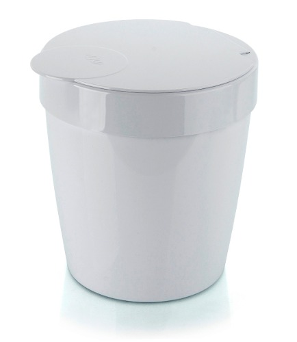 Lixeira 5 Litros Branca Para Banheiro Cozinha Resistente Lixeira 5 Litros Branca Para Banheiro Cozinha Resistente