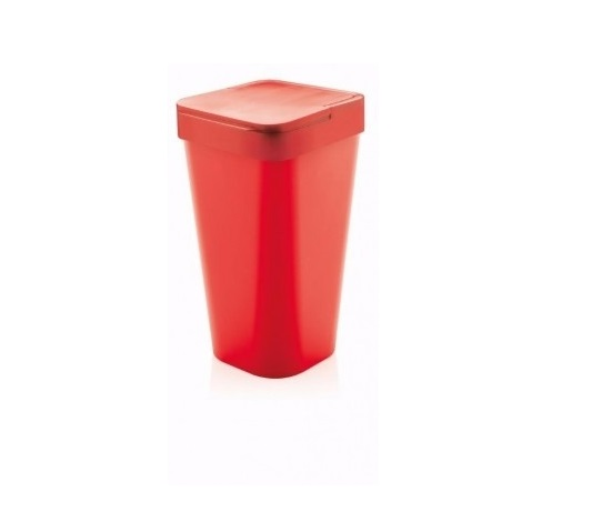 Lixo Lixeira 24x45 De 15 Litros Vermelha De Polipropileno Lixo Lixeira 24x45 De 15 Litros Vermelha De Polipropileno