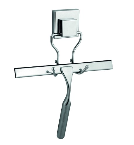Suporte De Fixação À Vácuo Com Mini Rodo P Limpeza Banheiro Suporte De Fixação À Vácuo Com Mini Rodo P Limpeza Banheiro