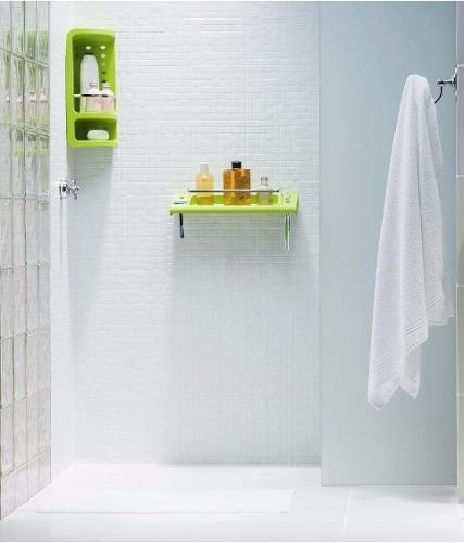 Suporte Transparente 90° Porta Sabonete Shampoo Banheiro Suporte Transparente 90° Porta Sabonete Shampoo Banheiro