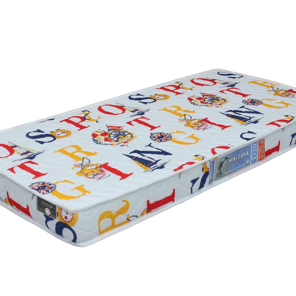 Colchão Infantil Juvenil Para Mini Cama 148x68 D18 Anti germes Confort Luxo Estampado Bjm Colchão Infantil Juvenil Para Mini Cama 148x68 D18 Anti germes Confort Luxo Estampado Bjm