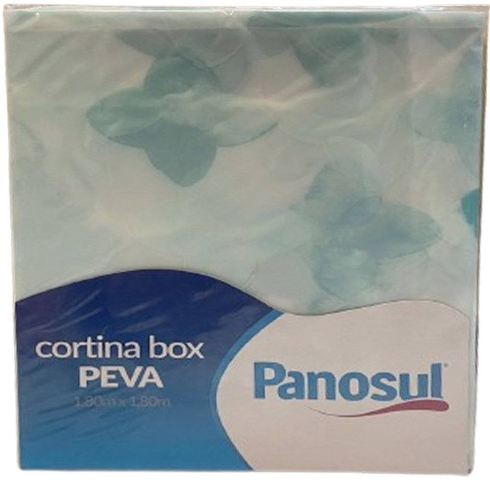 Cortina Box para Chuveiro Peva 180x180cm Verde Água Cortina Box para Chuveiro Peva 180x180cm Verde Água