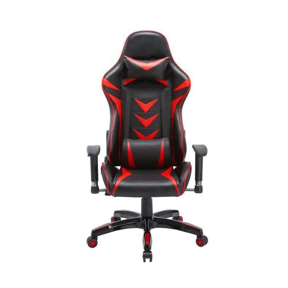 Cadeira Gamer Pelegrin em Couro PU Reclinável PEL-3003 Preta e Vermelha Cadeira Gamer Pelegrin em Couro PU Reclinável PEL-3003 Preta e Vermelha